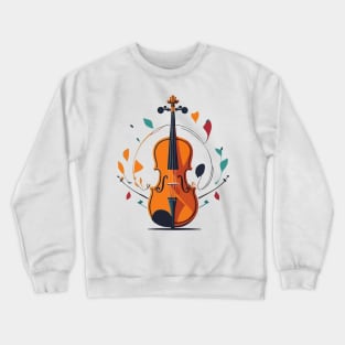 Cute Violin Crewneck Sweatshirt